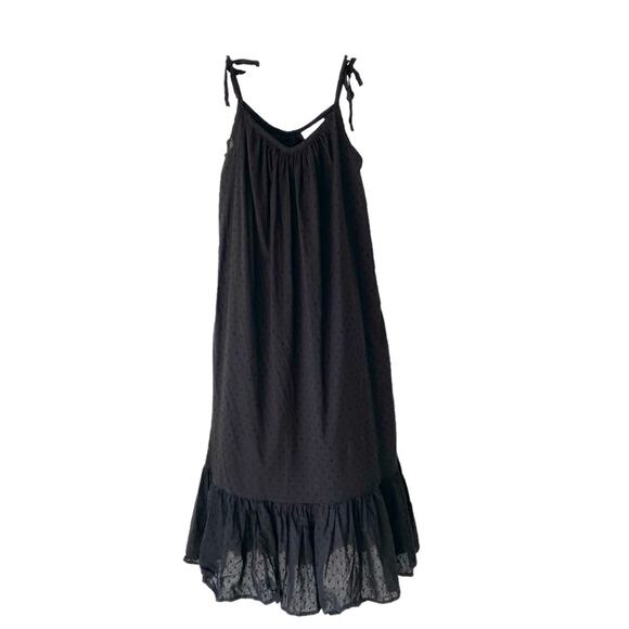 Emerson Fry India Collection Black Swiss Dot Sundress Maxi size XS/Small - Picture 4 of 12